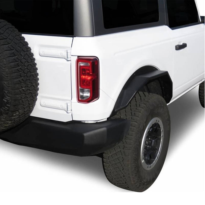 Black Textured Rear Fender Flares <br> 21-24 Ford Bronco
