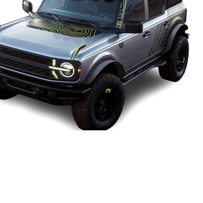 Black Bolt-head Style Fender Flares <br> 21-23 Ford Bronco Sport