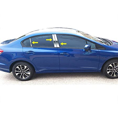 Pillar Post Trims <br> 12-16 Honda Civic