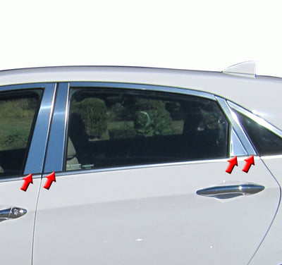 Pillar Post Trims <br> 11-16 Hyundai Elantra