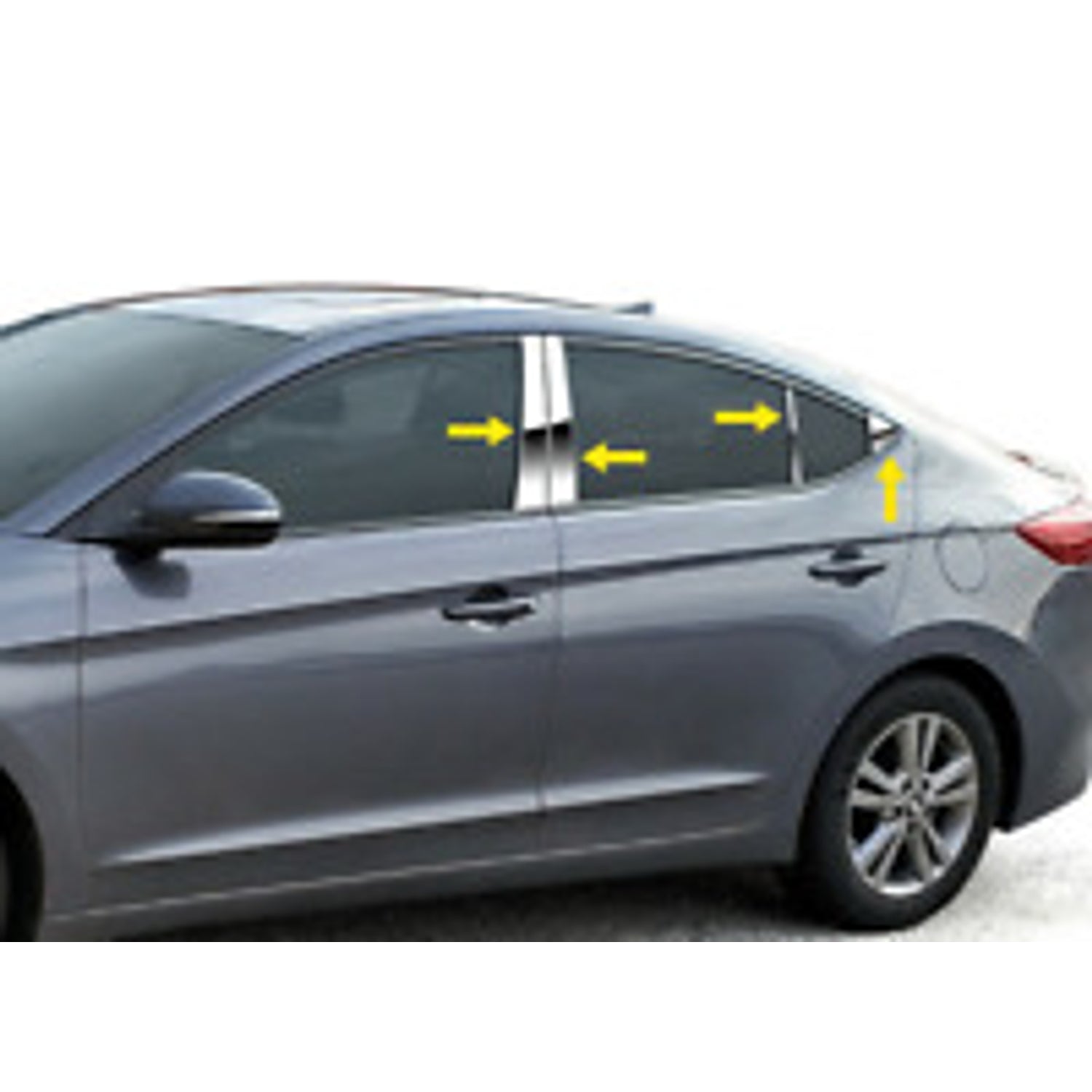 Pillar Post Trims <br> 09-16 Hyundai Elantra