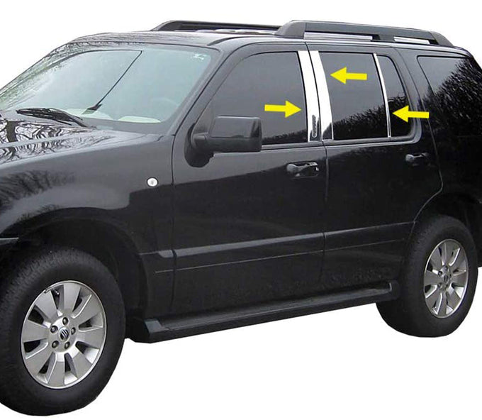 Pillar Post Trims <br> 02-10 Ford Explorer, Mercury Mountaineer