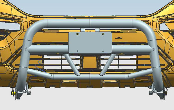 Polished Stainless Steel Max Bull Bar <br> 07-21 Toyota Tundra