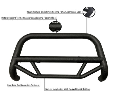 Polished Stainless Steel Max Bull Bar <br> 07-21 Toyota Tundra