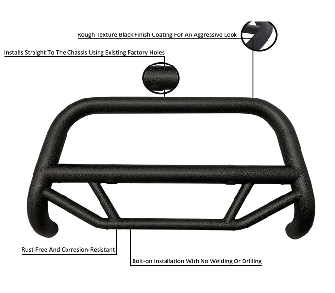 Polished Stainless Steel Max Bull Bar <br> 07-21 Toyota Tundra