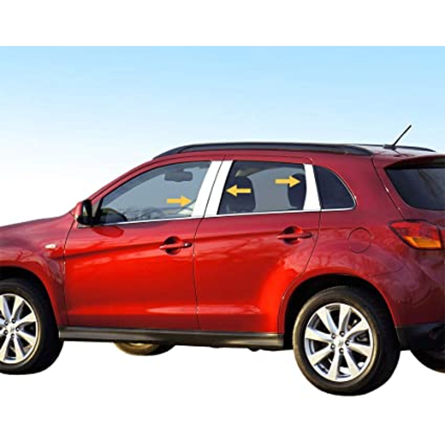Pillar Post Trims <br> 11-16 Mitsubishi Outlander Sport