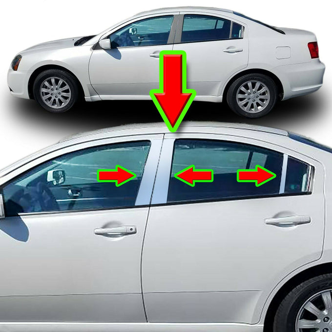 Pillar Post Trims <br> 04-12 Mitsubishi Galant