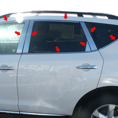Pillar Post Trims <br> 09-14 Nissan Murano