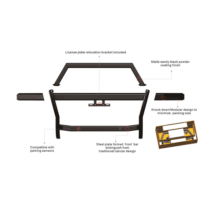 Rambler Grille Guard <br> 21-24 Ford Bronco