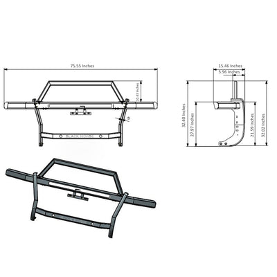 Rambler Grille Guard Kit <br> 05-23 Toyota Tacoma