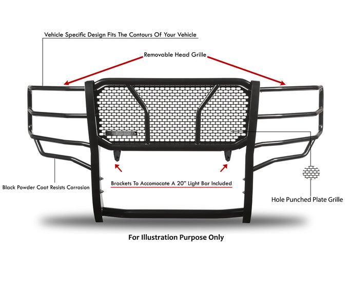 Rugged Heavy Duty Grille Guard <br> 11-14 Chevrolet Silverado 2500 3500 HD