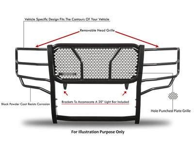 Rugged Heavy Duty Grille Guard <br> 15-19 Chevrolet Silverado 2500 3500 HD