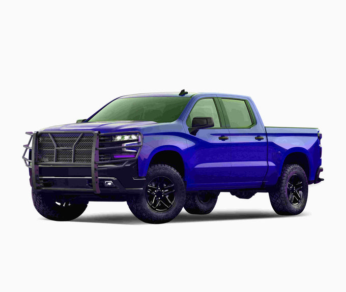 Rugged Heavy Duty Grille Guard <br> 19-24 Chevrolet Silverado 1500