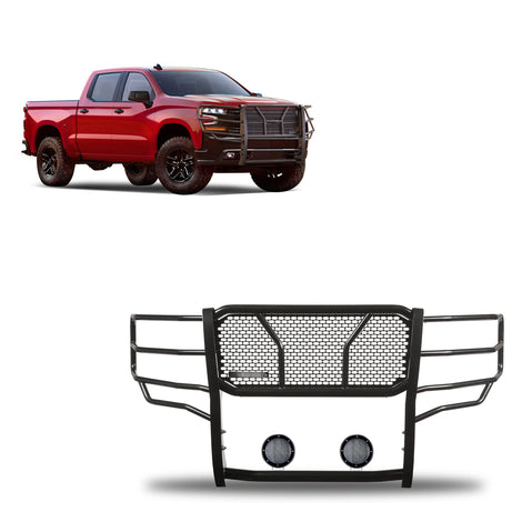 Rugged Heavy Duty Grille Guard Kit <br> 19-24 Chevrolet Silverado 1500