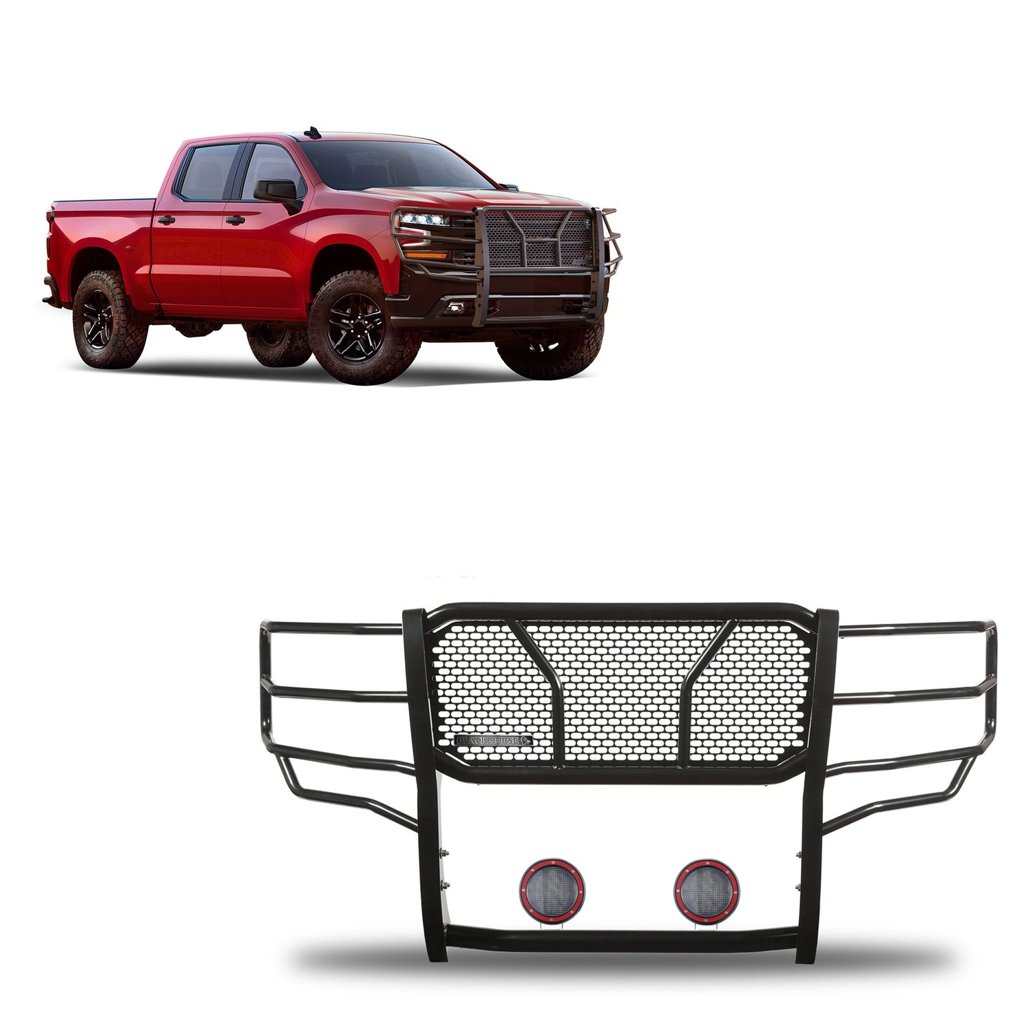 Rugged Heavy Duty Grille Guard Kit <br> 19-24 Chevrolet Silverado 1500