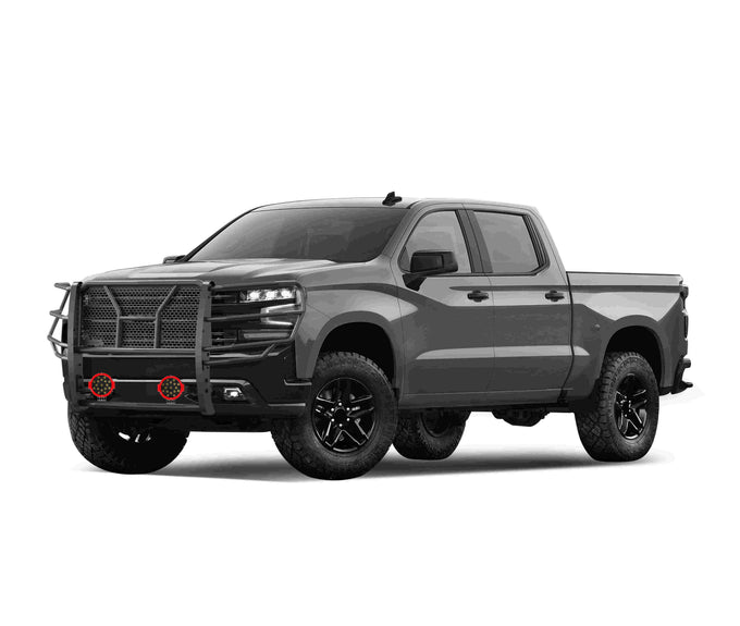 Rugged Heavy Duty Grille Guard Kit <br> 19-24 Chevrolet Silverado 1500