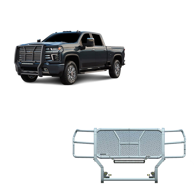 Rugged Heavy Duty Grille Guard Kit <br> 20-24 Chevrolet Silverado 3500 HD