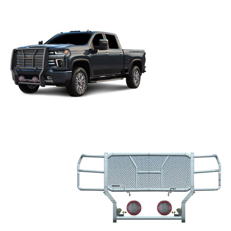 Rugged Heavy Duty Grille Guard Kit <br> 20-24 Chevrolet Silverado 2500 3500 HD