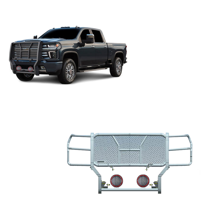 Rugged Heavy Duty Grille Guard Kit <br> 20-24 Chevrolet Silverado 2500 3500 HD