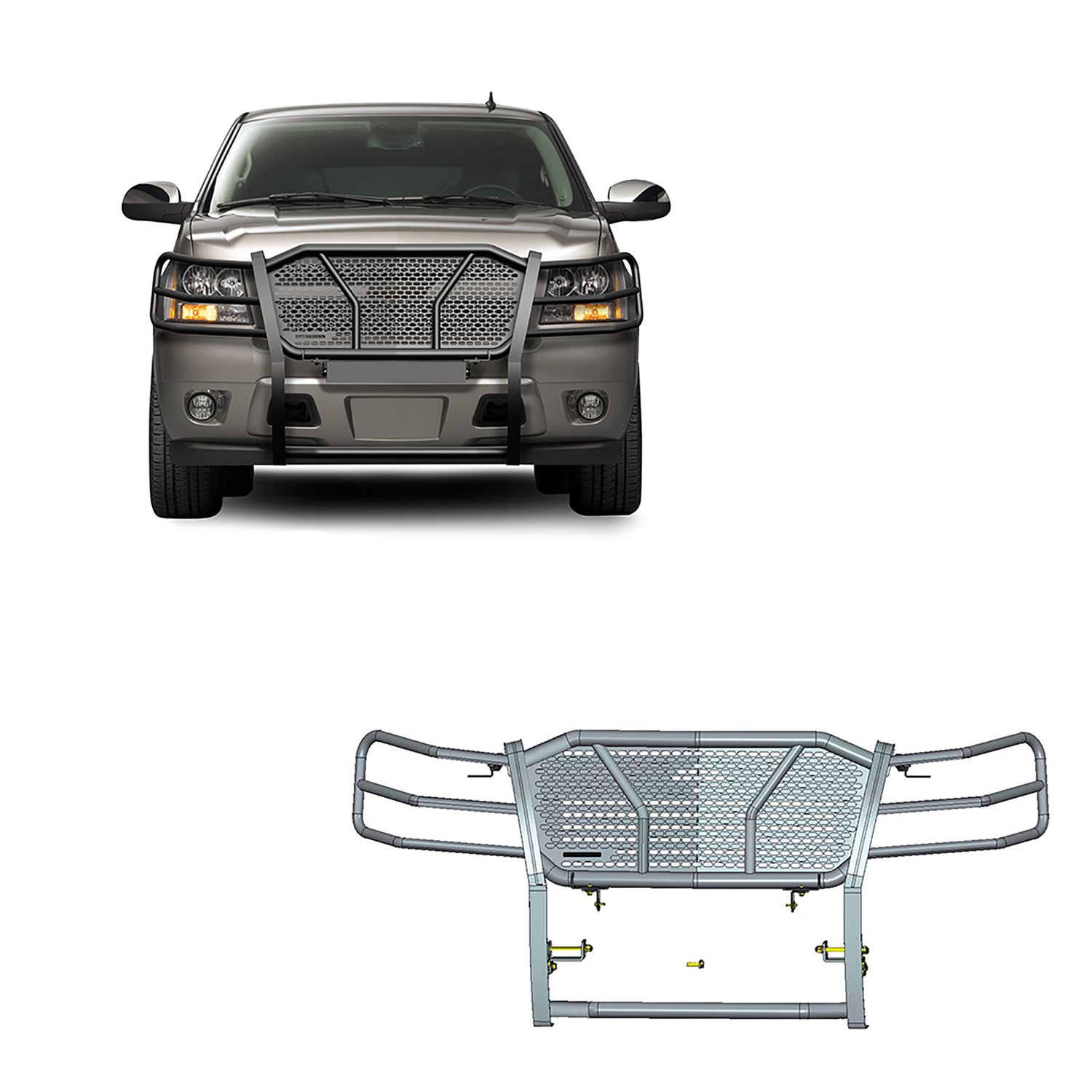 Rugged Heavy Duty Grille Guard <br> 07-14 Chevrolet Tahoe 07-13 Chevy Avalanche