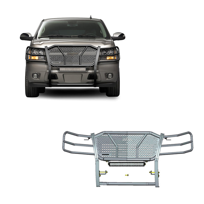 Rugged Heavy Duty Grille Guard Kit <br> 07-14 Chevrolet Tahoe, 07-13 Chevrolet Avalanche