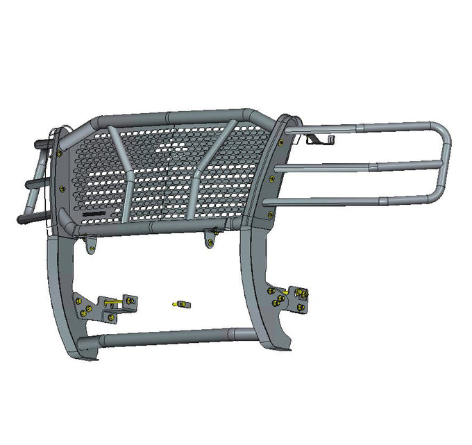 Rugged Heavy Duty Grille Guard Kit <br> 07-14 Chevrolet Tahoe, 07-13 Chevy Avalanche