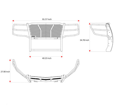 Rugged Heavy Duty Grille Guard Kit <br> 15-23 Chevrolet Tahoe Suburban