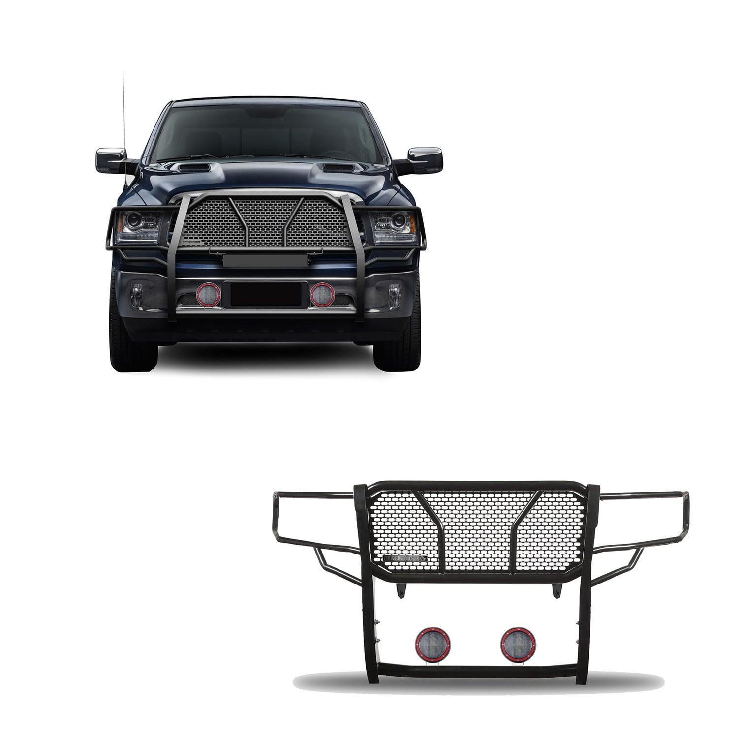 Rugged Heavy Duty Grille Guard Kit <br> 11-24 Ram 1500