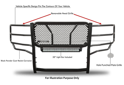 Rugged Heavy Duty Grille Guard Kit <br> 10-18 Dodge Ram 2500 3500