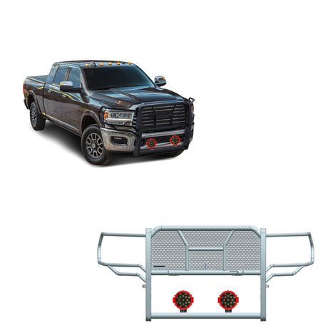 Rugged Heavy Duty Grille Guard Kit <br> 19-24 Ram 2500 3500