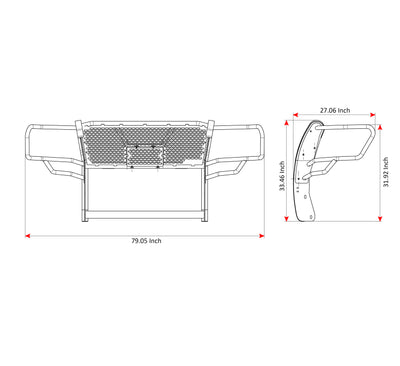 Rugged Heavy Duty Grille Guard Kit <br> 18-24 Ford Expedition