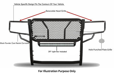 Rugged Heavy Duty Grille Guard Kit <br> 09-14 Ford F-150