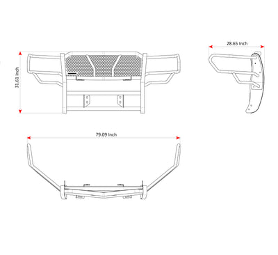 Rugged Heavy Duty Grille Guard Kit <br> 09-14 Ford F-150