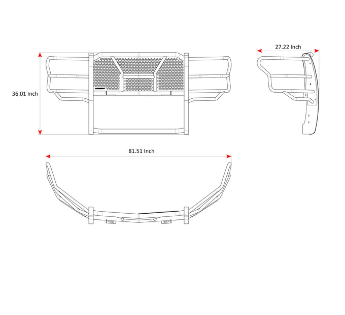 Rugged Heavy Duty Grille Guard <br> 15-20 Ford F-150