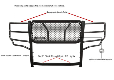 Rugged Heavy Duty Grille Guard Kit <br> 15-20 Ford F-150