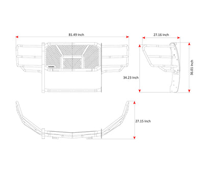 Rugged Heavy Duty Grille Guard <br> 21-24 Ford F-150