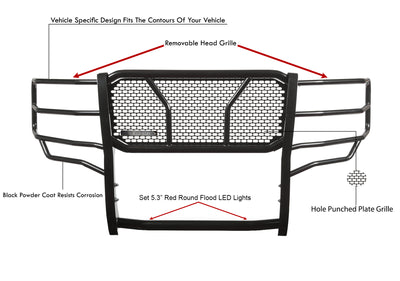 Rugged Heavy Duty Grille Guard Kit <br> 21-24 Ford F-150