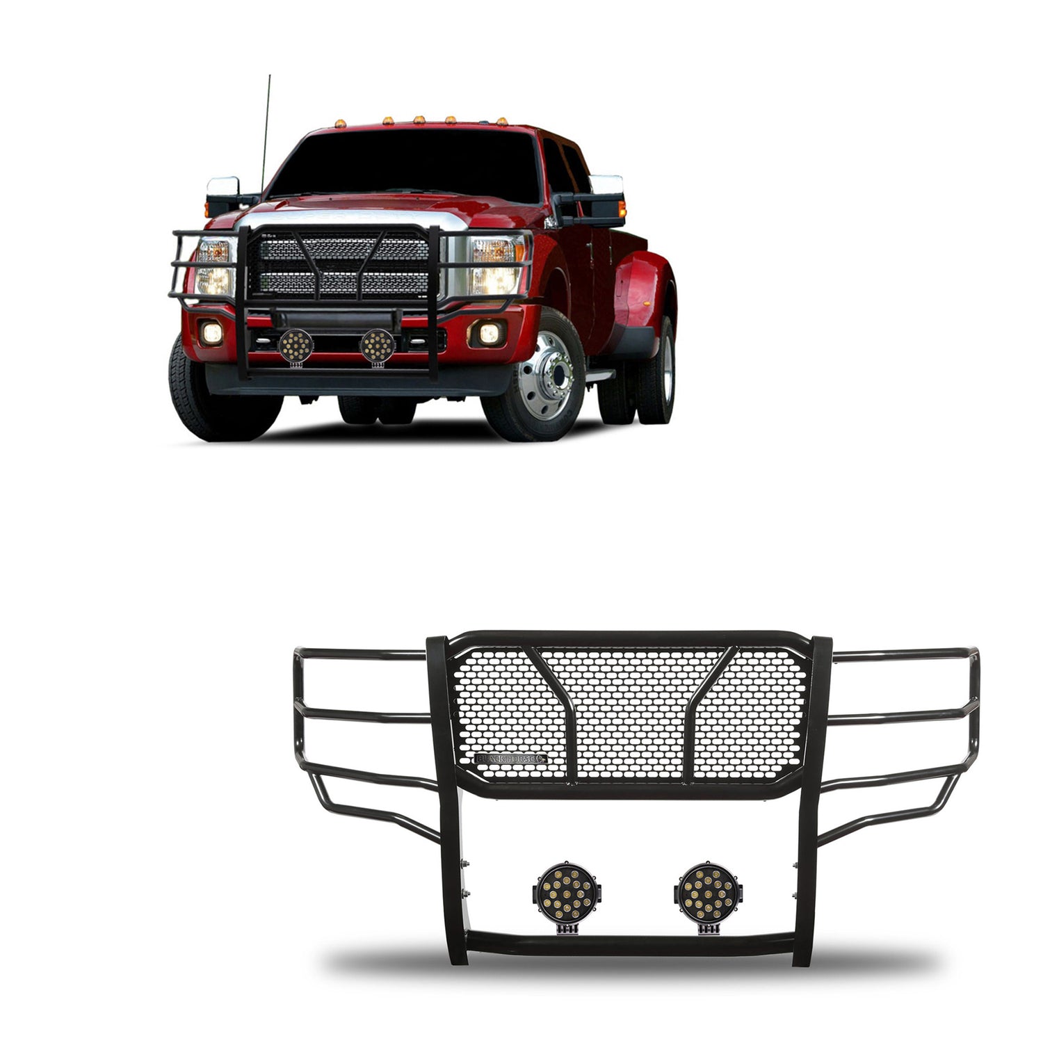 Rugged Heavy Duty Grille Guard Kit <br> 11-16 Ford F-250 350 450 Super Duty