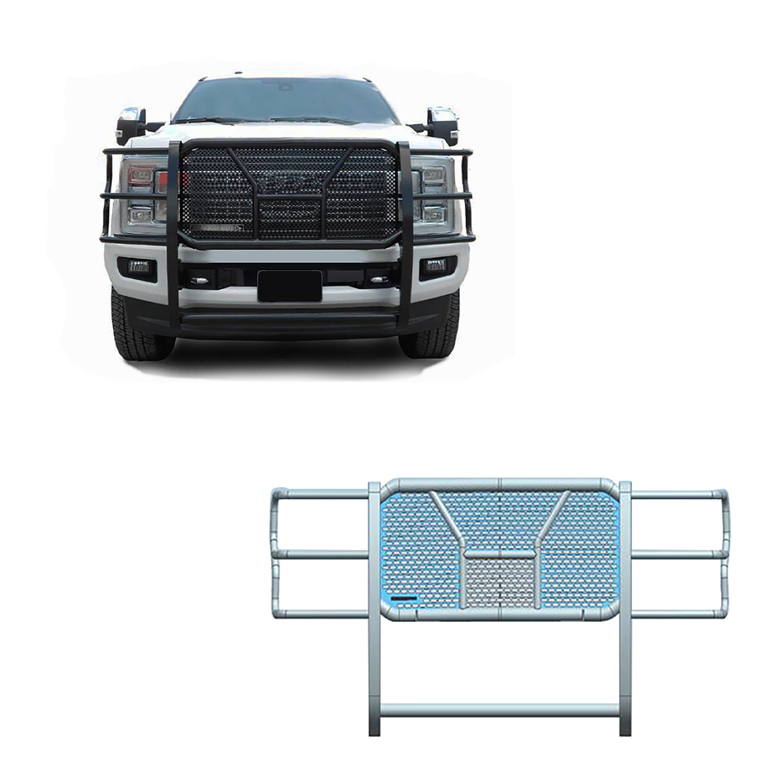 Rugged Heavy Duty Grille Guard <br> 17-22 Ford F-550 Super Duty