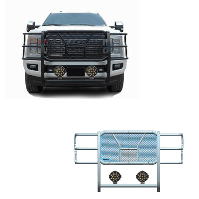 Rugged Heavy Duty Grille Guard Kit <br> 17-22 Ford F-250 350 450 550 Super Duty