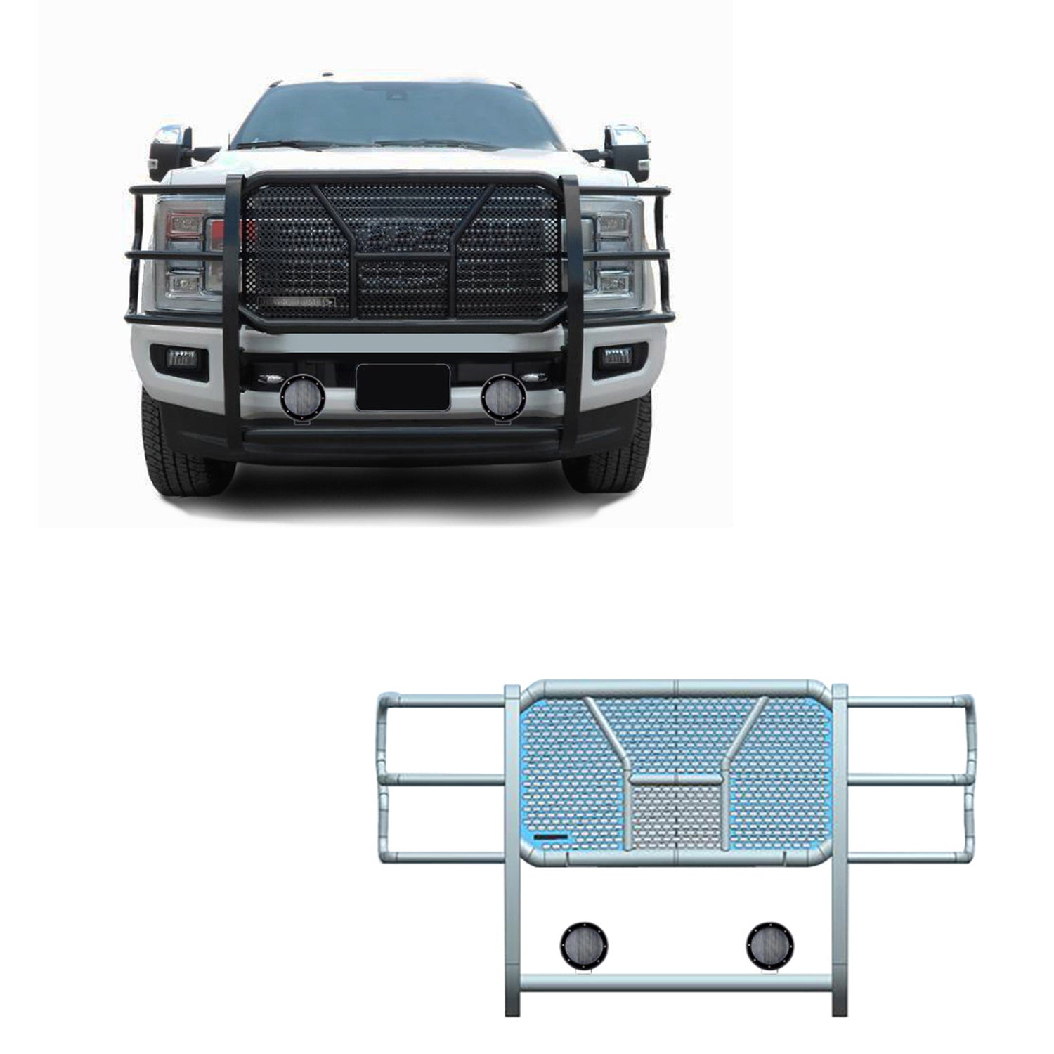 Rugged Heavy Duty Grille Guard Kit <br> 17-22 Ford F-250 350 450 550 SD