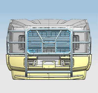 Rugged Heavy Duty Grille Guard Kit <br> 17-22 Ford F-250 350 450 550 Super Duty