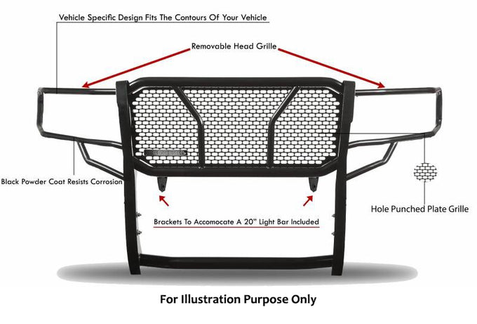 Rugged Heavy Duty Grille Guard <br> 19-23 Ford Ranger