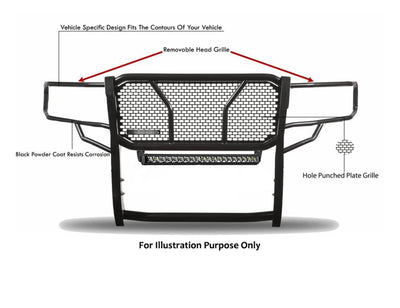 Rugged Heavy Duty Grille Guard Kit <br> 14-18 GMC Sierra 1500
