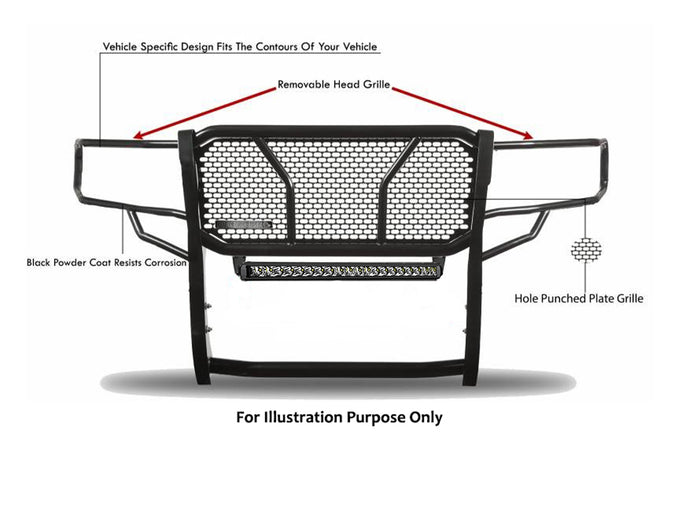 Rugged Heavy Duty Grille Guard Kit <br> 14-18 GMC Sierra 1500