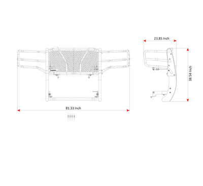 Rugged Heavy Duty Grille Guard Kit <br> 15-19 GMC Sierra 2500 HD