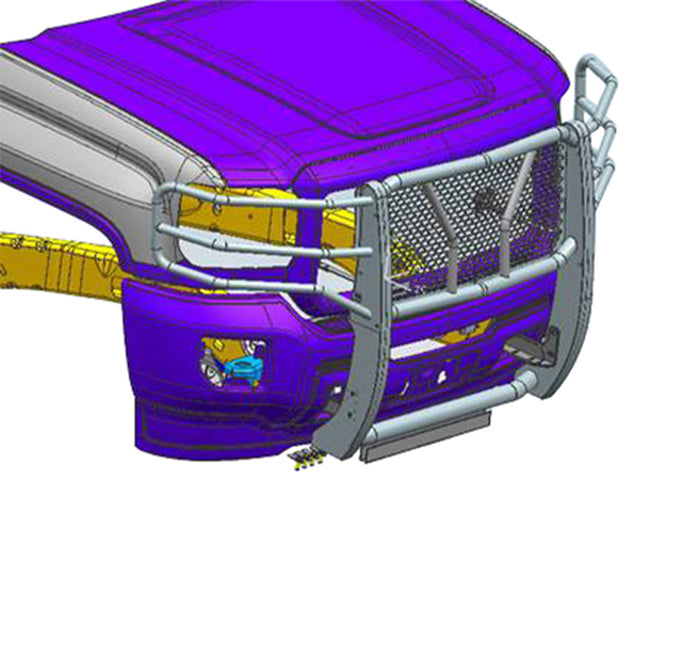 Rugged Heavy Duty Grille Guard Kit <br> 15-19 GMC Sierra 2500 HD