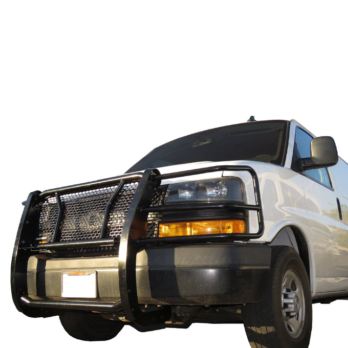 Rugged Heavy Duty Grille Guard Kit <br> 03-24 Chevrolet Express 1500 2500 3500