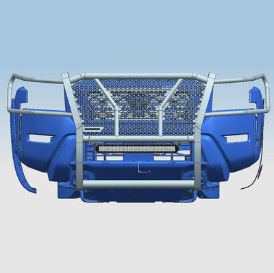 Rugged Heavy Duty Grille Guard Kit <br> 22-24 Nissan Frontier