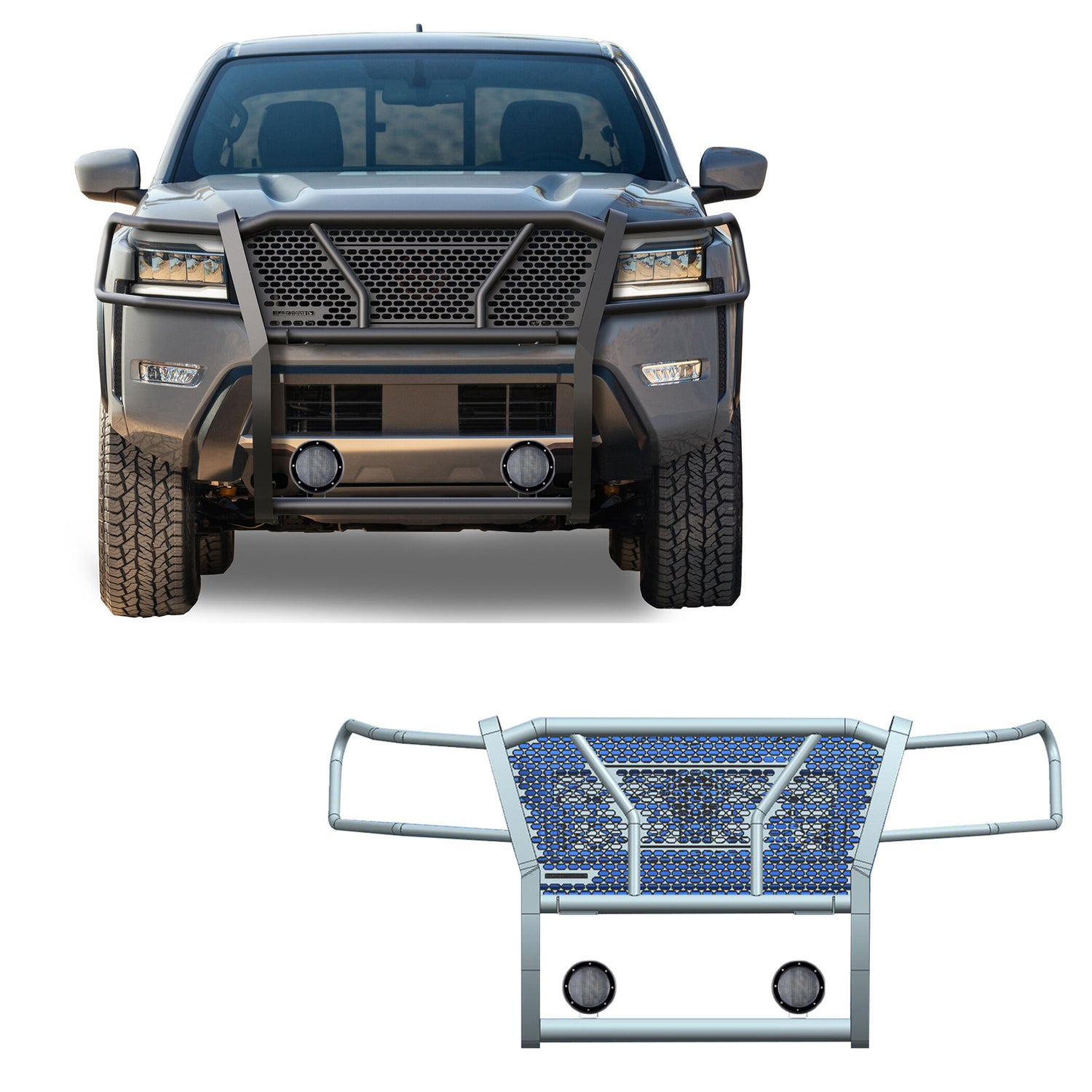 Rugged Heavy Duty Grille Guard Kit <br> 22-24 Nissan Frontier
